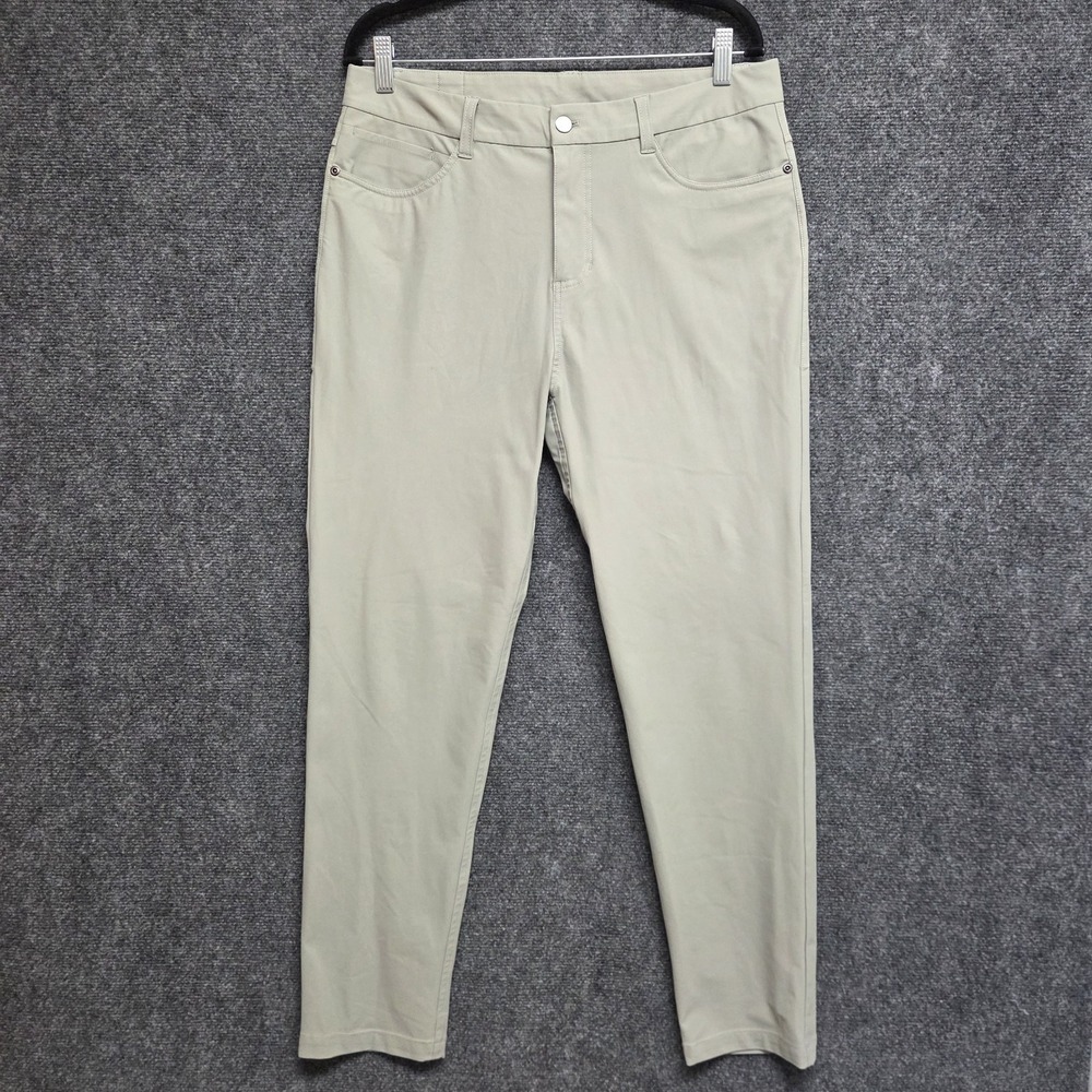 Wowie Pants Men 32x30 Ash Venture Chino Golf Performance Slim Fit Commuter Work